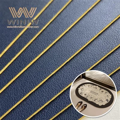 Fasil netwaye faux kwi twal PVC pou tapi biwo