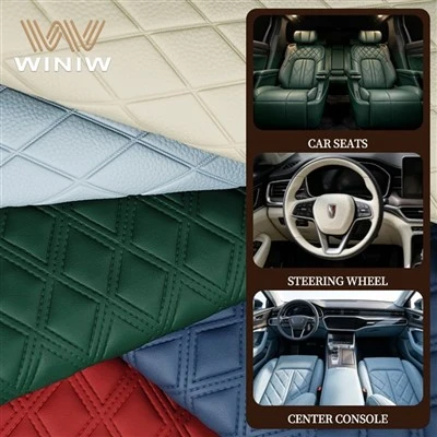 PVC Microfiber Leather - Tach ki reziste kwi sentetik pou chèz otomobil